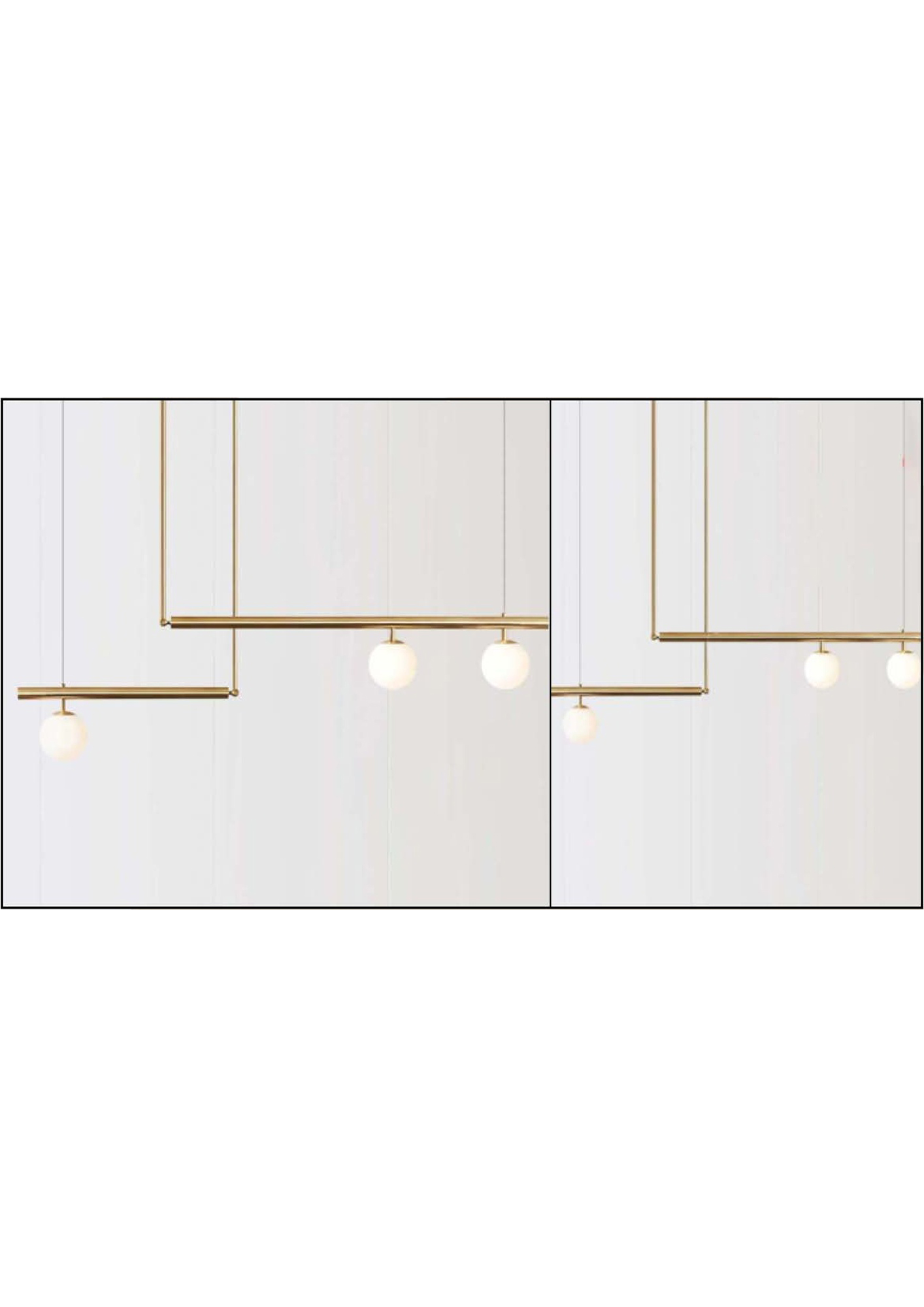 Beyond Lights - Brass Pendant Lamp- GL